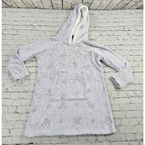 Disney Tops - Disney Mickey Mouse Faux Fur Fleece Purple Long Sleeve Pullover Hoodie WOMENS M